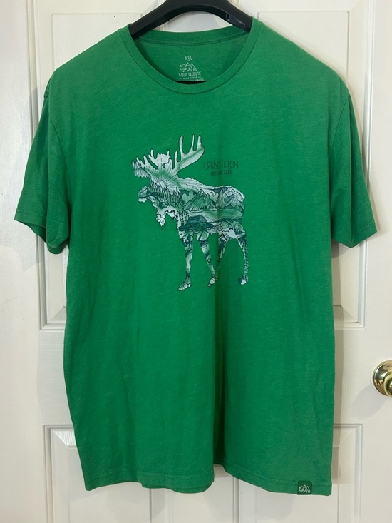 Wild Tribute Other - Wild Tribute Men’s -Shirt Grand Teton National Park Green Size 2XL